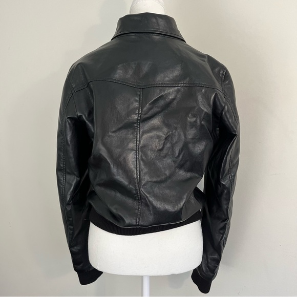 Aritzia Babaton Faux Leather Bomber Jacket - Picture 3 of 6